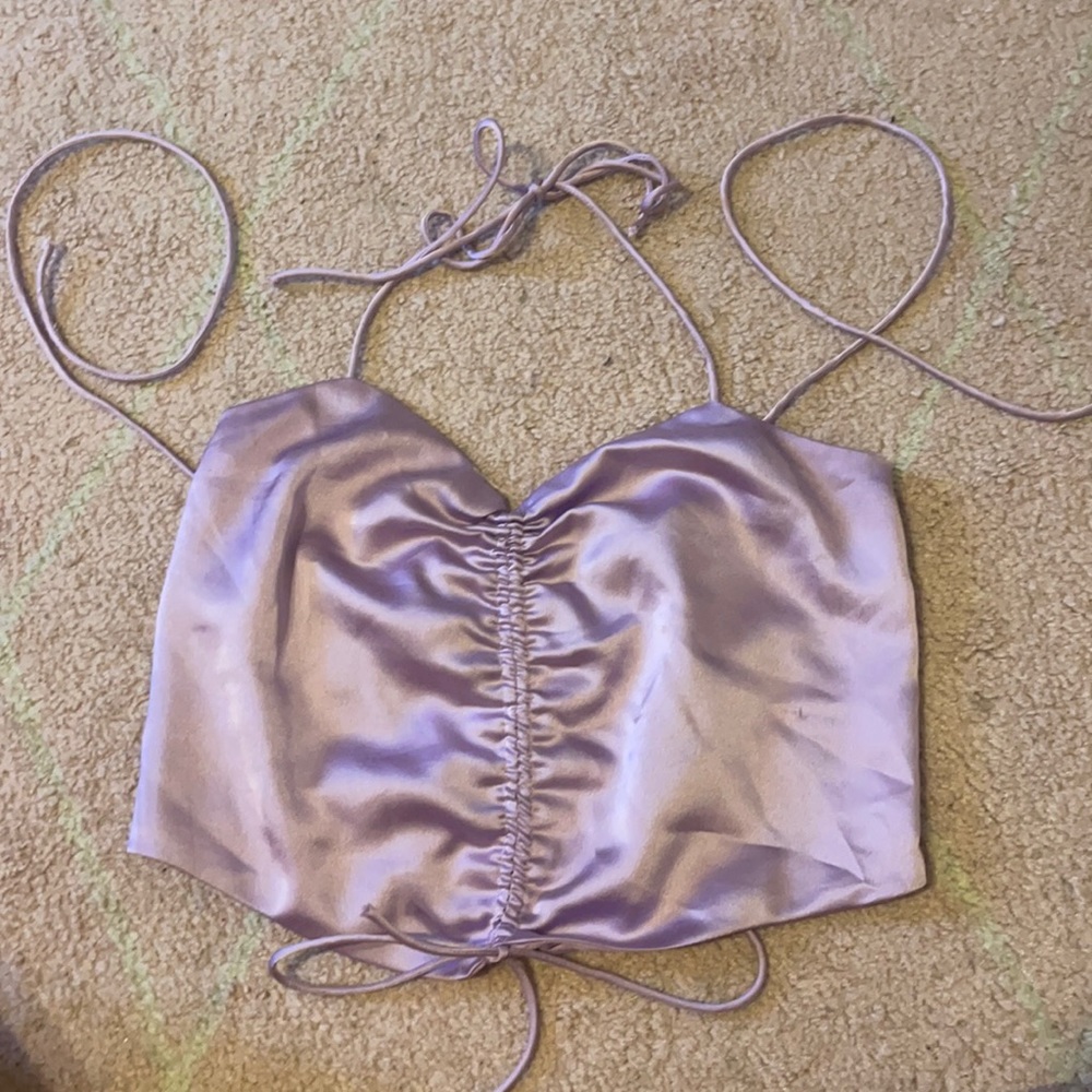 Forever 21 Silk purple top